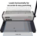 RAYSON SD1202 Comb Binding Machine, 19 Holes, Max Punching Letter Size, with Comb Set Binder for Daily Binding - Image 4